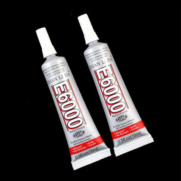 E6000 lim 15 ml CrystalDIY Stark Hotfix-lim for smykker C Klar 1 stk