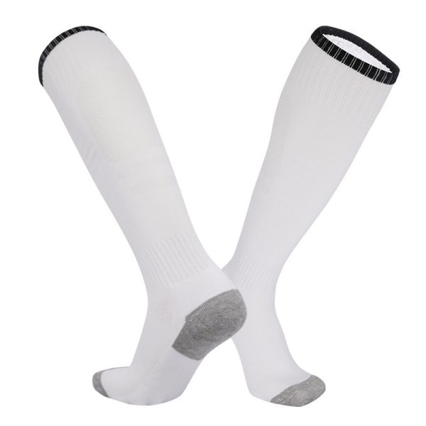 Multi-Sport Athletic Compression Strumpor White zdq