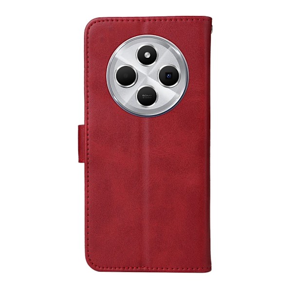 SKALO Xiaomi Redmi 14C PU-nahkainen lompakkokotelo - Useita värejä Red Röd