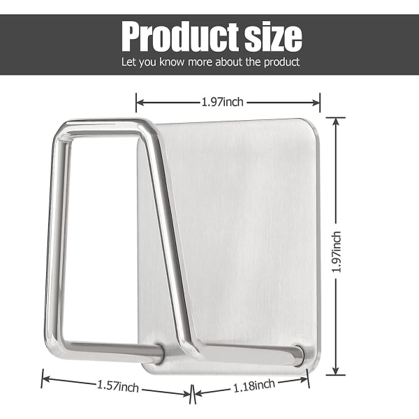 Soppholder 2-pakning 304 rustfritt stål 2,5 kg kapasitet