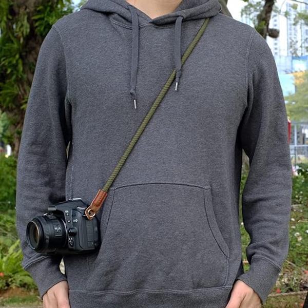100cm - Camera Strap - Soft - Cotton Camera Strap - Neck Strap - Camera - Camera Accessories - Mirrorless - Cameras - System Cameras - Army Green