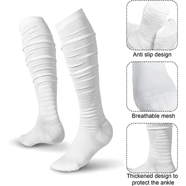 Fodboldstrømper Anti-Slip Mænd Fodboldstrømper Ekstra Lange Strømper Socce zdq