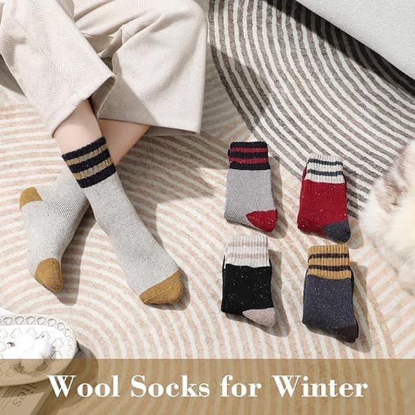 Termosokker - Bløde, tykke, varme - Vintage strik - Casual sokker