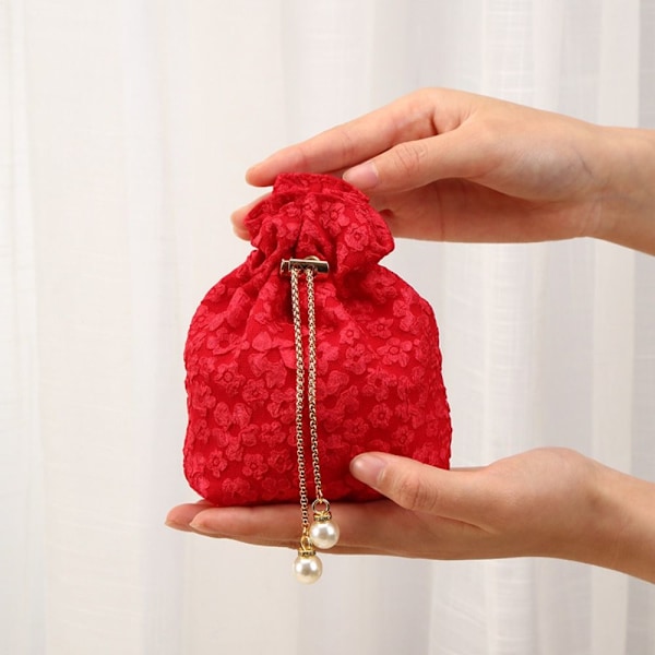 Kiristysnyörillinen lahjapussipussi PUNAINEN 3KPL 3KPL punainen red 3pcs-3pcs