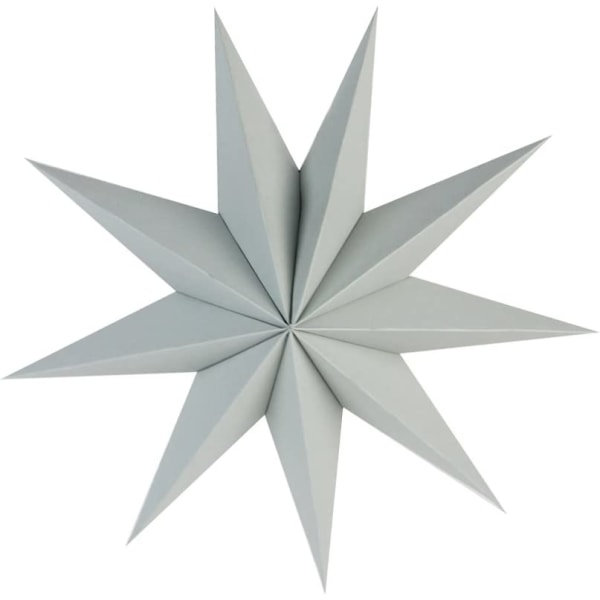 CDQ 30 cm papirstjernesæt med 3 sammenklappelige stjerner Nonagon