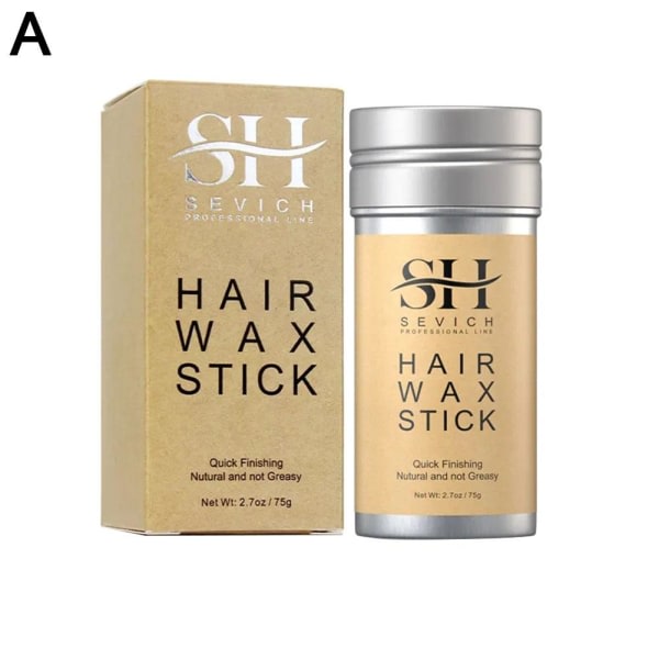 Hair Wax Stick Hår Peruker Stick Hair Pomada Shaping Stick Mies Wom ruskea 75g