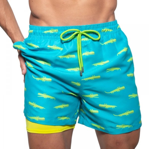 Badbyxor för män Simshorts Board Shorts Quick Dry Beach Shorts-DK6011 zdq