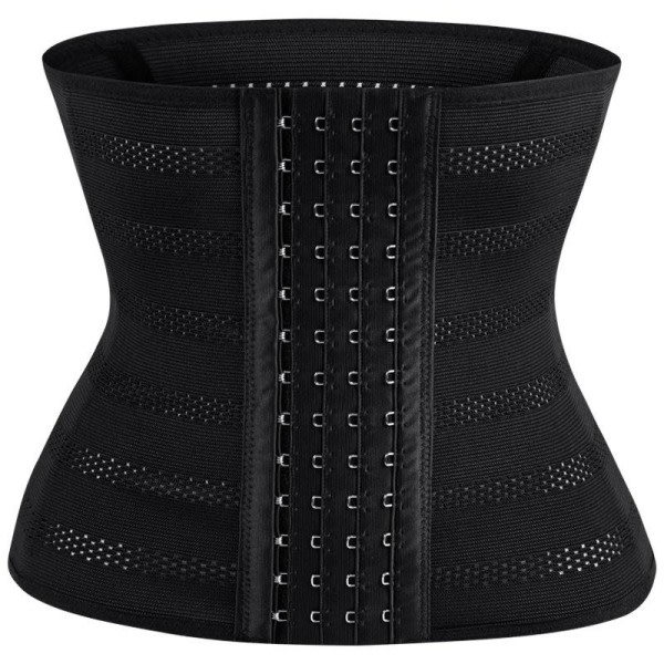 waisttrainer træningskorset korsetter sort 5XL 5XL