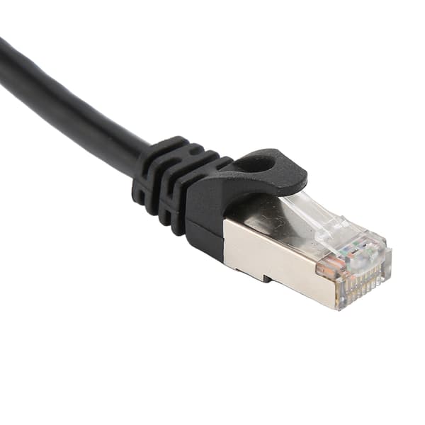 RJ45 Ethernet-splitterkabel Enkeltpunkts Fire Ethernet-kabelsplitter ABS PCB RJ45-splitteradapter til bærbar computer