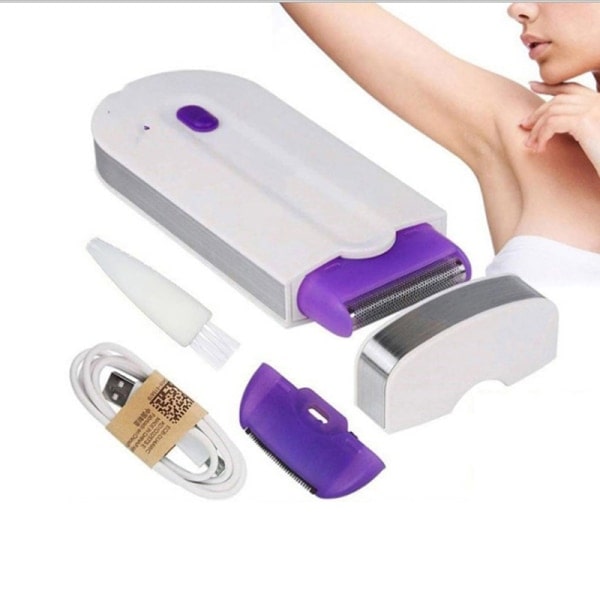 Naisten kasvojen kivuton karvanpoistokone USB-ladattava