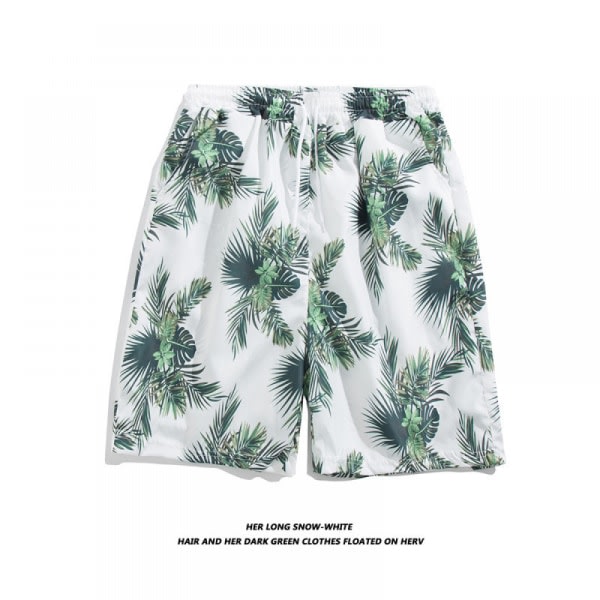 Strandshorts med färgglada print för män Hot Summer Badbyxor Sport löparbaddräkter med mesh -DK7030 zdq
