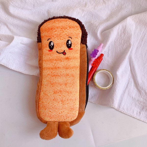 CDQ Funny Bread e Case Plysch Creative Pencil Bag A1