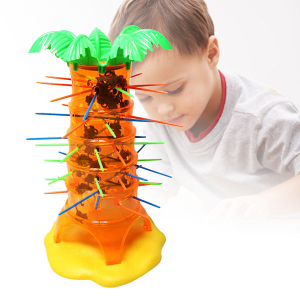 Apspelet Monkey Tree Climbing - Pedagogiskt spel för barn - Roligt logikspel för familjefester