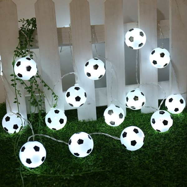 3m LED Fotbollar String Lights Garland USB drevet fotboll Positivt hvidt lys