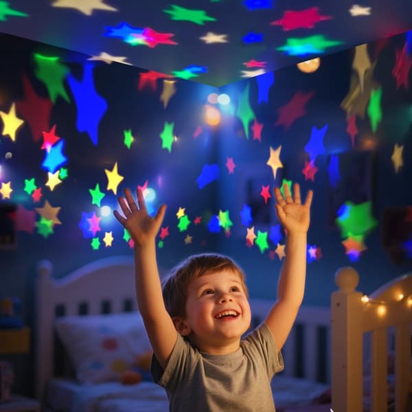 Projector Night Light for Kids - Remote Control - Starry Sky and Dinosaur Projection