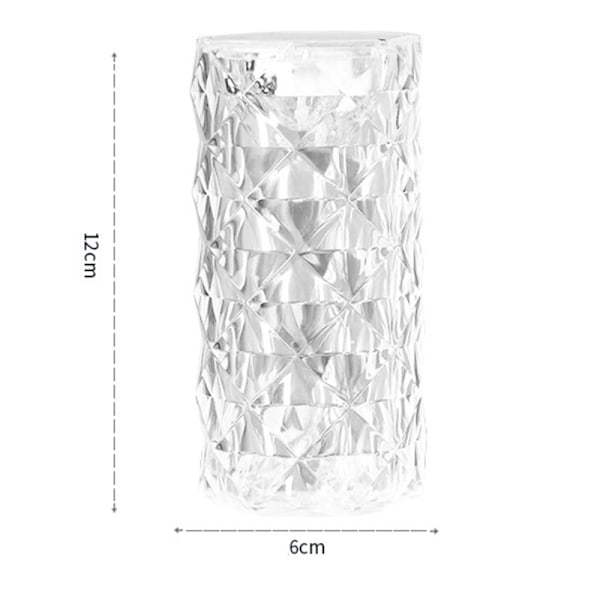 Kristal bordlampe LED bar lampe touch guld skrivebordslampe hvidt lys