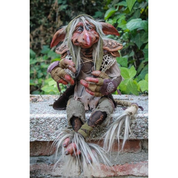 Trädgård Big Goblin dekorativ skulptur Harts Handgjord hage