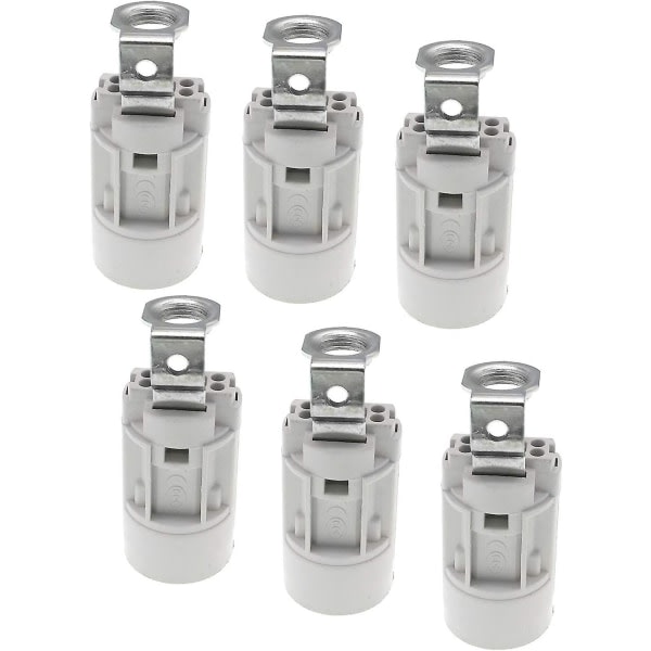 E14 Flammepære Sockel, Termoplast, Sort, Ses 52 mm Høj, 1/8 Ips Hickey-gevind
