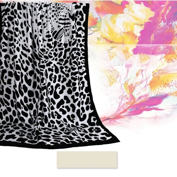 Beach Towel for Adults Polyester Printed Sand Beach Towel (Panther) Multi 180*100CM Multi 180*100CM