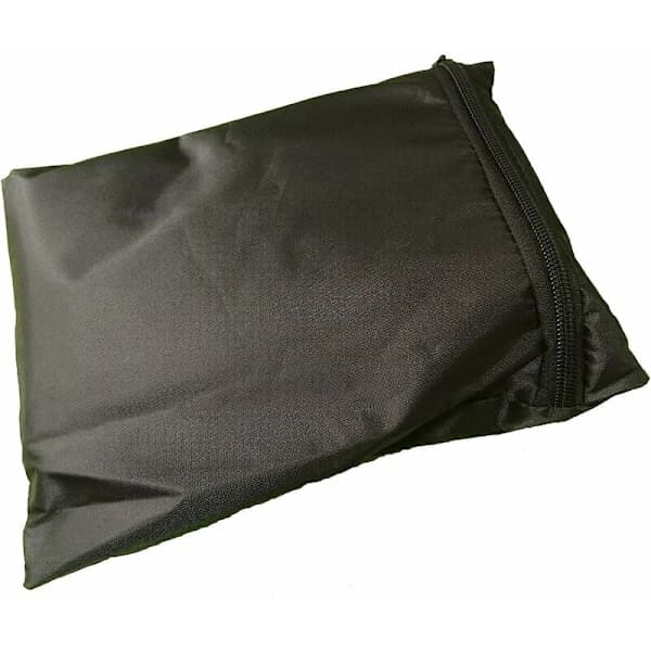 Rund BBQ Grillovertræk Vandtæt Støvtæt Åndbar Polyester til Udendørs Kulgrill Sort 77 x 58 cm