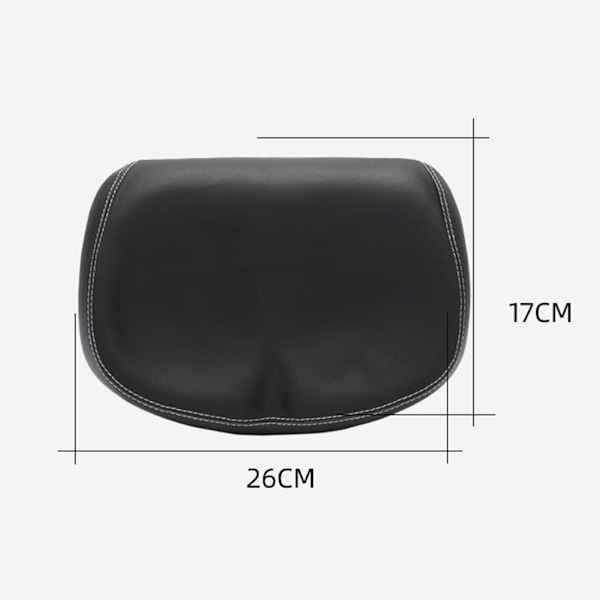 Noseless cykelsadel, extra bred cykelsits med ergonomisk design, högkvalitativt vattentätt PU-läder, universell passform, halkfri tjock vaddering för