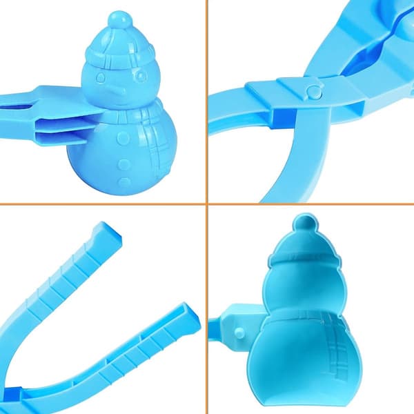 4 Snøballmaskiner for barn – Ball/Hjerte/And/Snømann – Trygt PP-materiale