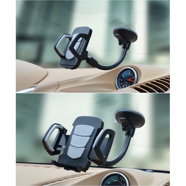 Mobilholder / Bilstativ / Holder til Bil - Sugkop Black Svart