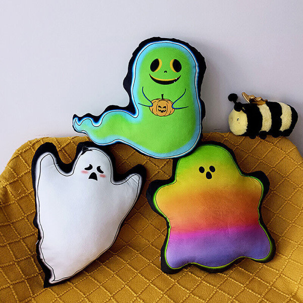 CDQ Halloween kastepude Blød Ghost Pumpkin Sofa Pude Pude A2