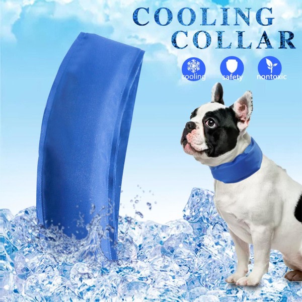 Justerbar Dog Chill Out Ice Cool Bandana för sommaren handsfree kallhalsband