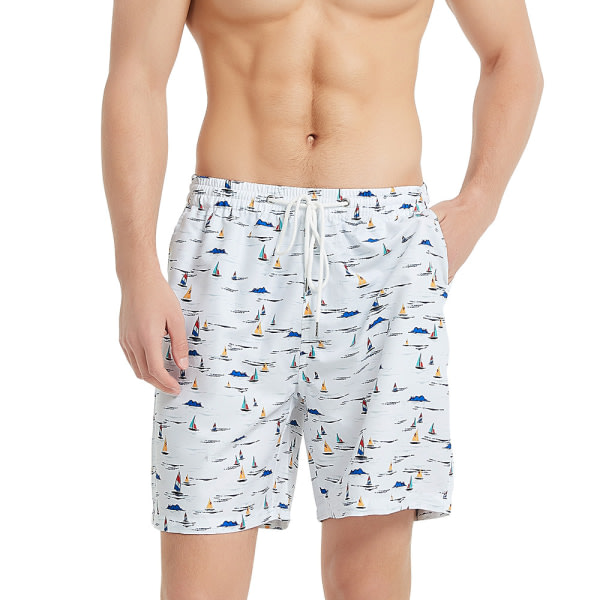 Morsomme badeshorts for menn Quick Dry Beachwear Sport Løping Swim Board Shorts-DK004 zdq