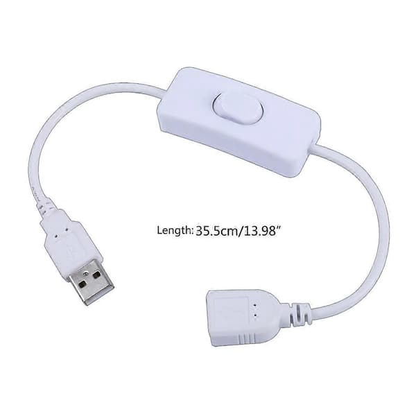 30 cm USB-kabel med tænd/sluk-knap Kabel Forlængeradapter til USB-lampe_tfrf