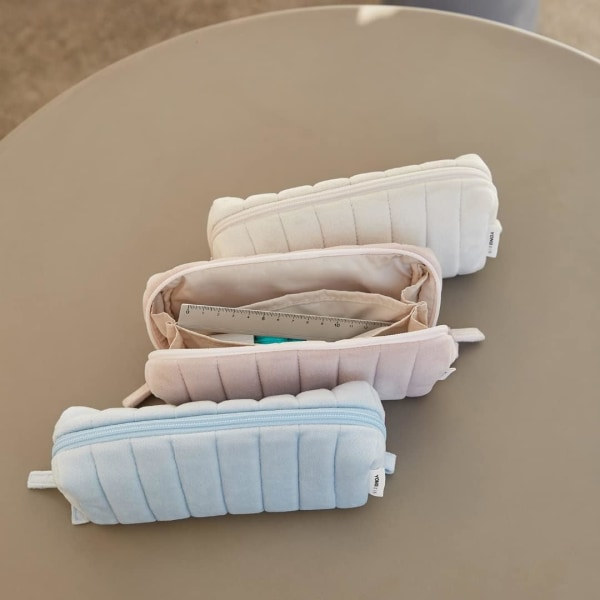 Heyone Kawaii Etui Æstetisk Etui Kawaii Stationær Kawaii Skoleartikler Sky Pennepose til Piger (Blå)