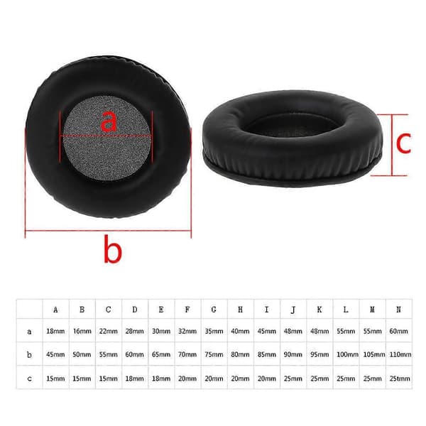 2 stk. Udskiftning Bløde Ørepuder Hovedtelefon Headset 55mm_tfrf