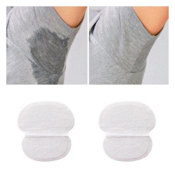 50-Pakning - Svettskjold for Armhuler - Selvklebende White Vit