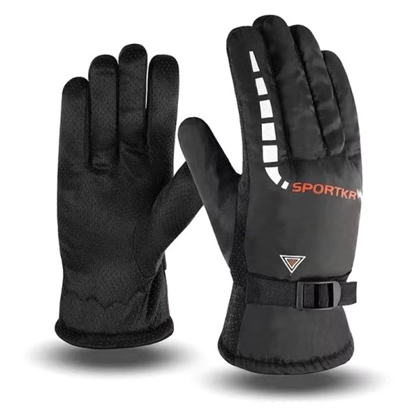 Vinterhandskar Touch Cold Waterproof Motorcykel Cykel Handskar Ut Red ONESIZE