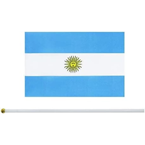 CDQ 25-pack handhållen liten argentinsk miniflagga
