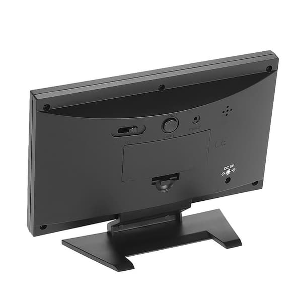 Versatile Digital Clock with Color Screen and Temperature Measurement_TF Svart black