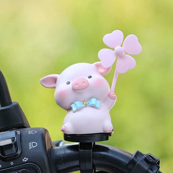 Polkupyörän ohjaustangon koriste Söpö Eläin Vedenpitävä Kevyt Sähköpotkulaudan Ohjaustangon Koristelu piggy