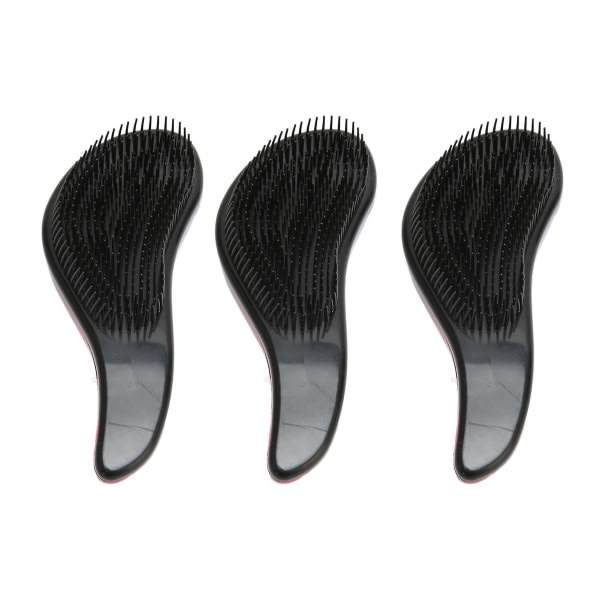 3st hårborste för hårborttagning Bärbar galvaniserad Förhindra tilastohieronta Fin och ömtålig detanglerborste för hemmet