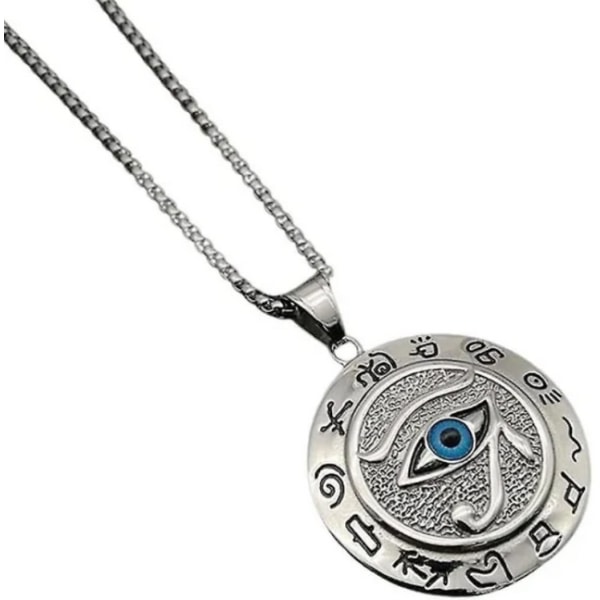 Eye Of Horus Halsband, Amuletthalsband for mænd Egyptian Lucky Protection Hängsmycke Present