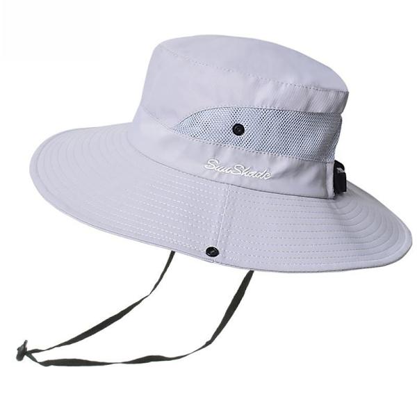 Solhatt herr dam UV-skydd 1 sommarmössa fiskehatt fiskehatt boonie fiskehatt grey