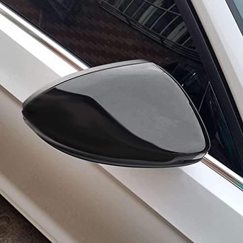 Kompatibel med Golf 7 Mk7 7.5 Gtd R L E-Golf Sidespejlskåber 2013-2017 Blank Sort