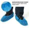 100 engangs skobetræk – skridsikre – non-woven – blå – størrelse op til EU 45 – store – 50 par
