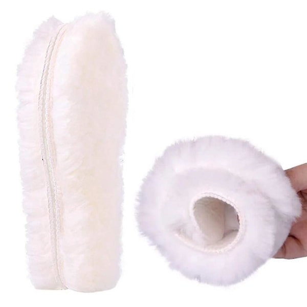 Fuzzy Fåreskinn Innersula, Varm Tjock Fluffy Lammull Inlägg 37