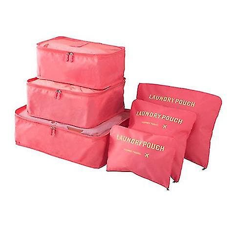 Resväska Organizer Packpåsar, 6 st Resväska Packkuber Set