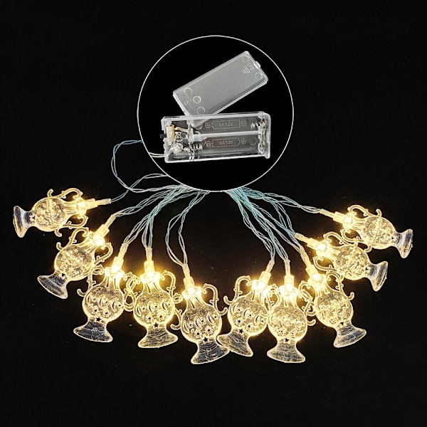 2m 10LED LED Ljusslinga Ramadan Lykta VARM VIT 2M varm vit warm white Style 5