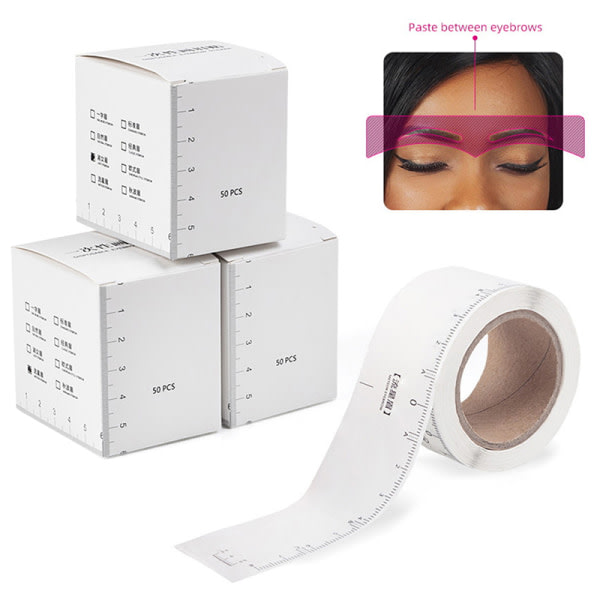 CDQ 50 st Quick Eyebrow Mall Stickers Guide Makeup Tool N7