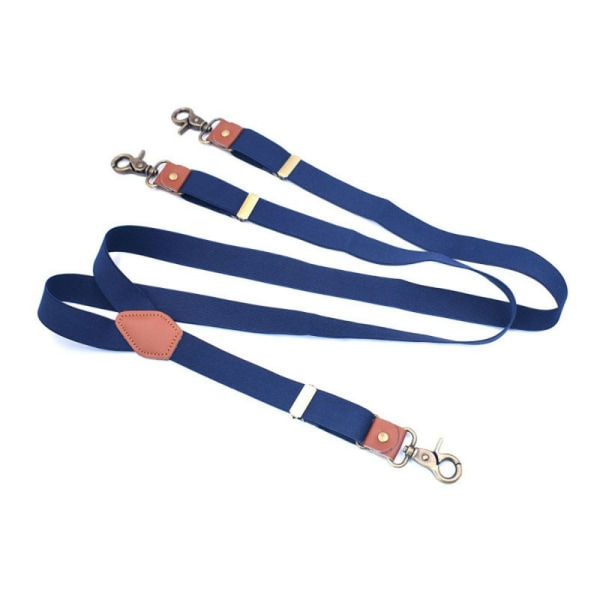 Herrh?ngslen breda extra starka clips Y-form （Olika f?rger）（Polyestersilke med elastiska band）（Elastic）