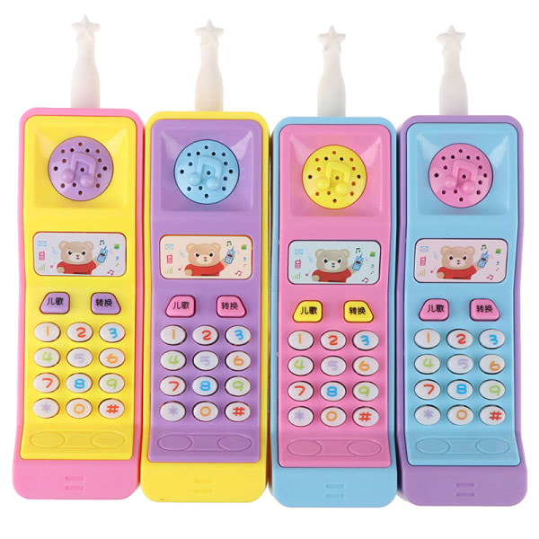 1PC Barn Mobiltelefon Leksak L?rande hine Plast elektrisk elektron Ramdon Color one size