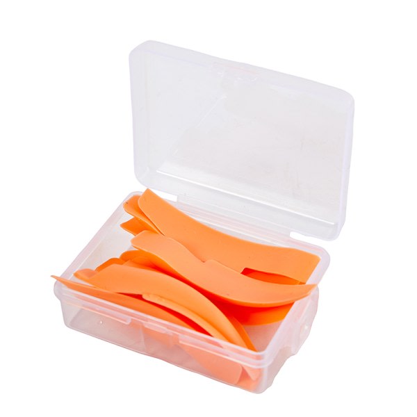 CDQ 5 par/box Lash Lifting Curlers Curl Silicone Shields Pads Orange